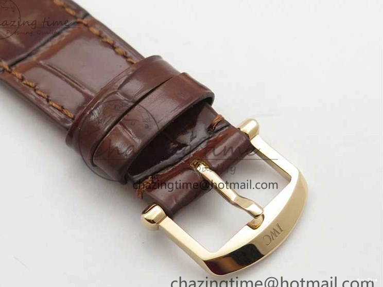 MIROTIME 0313 Portofino 37mm RG V7F 1:1 Best Edition Gray Dial on Deep Brown Leather Strap A SunProtective 7090